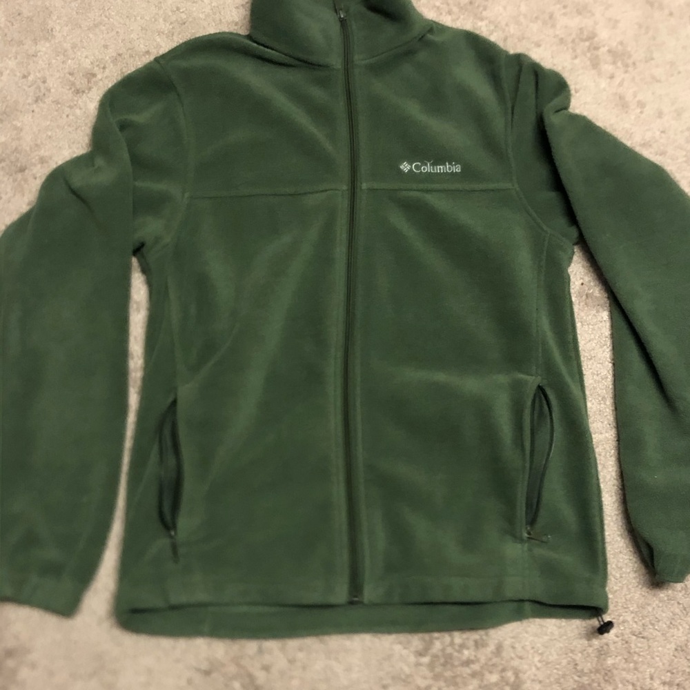 Columbia Green Fleece Jacket Full ZIP
